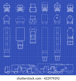 Truck Blueprint Images Stock Photos Vectors Shutterstock