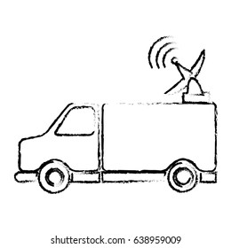 truck antenna communication broadcast signal