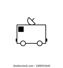truck, antenna icon. Can be used for web, logo, mobile app, UI, UX
