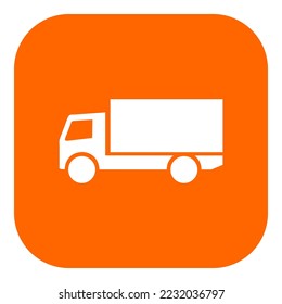 Truck and app icon on white