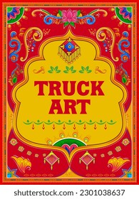 Truck art design illustration poster