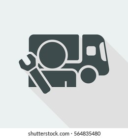 Truck assistance services - Vector web icon