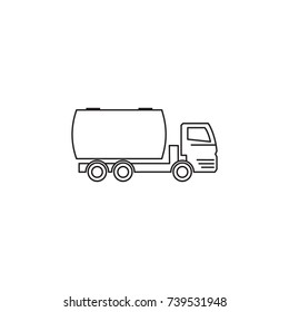 truck auto barrel icon on white background