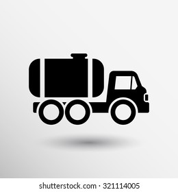 truck auto barrel icon vector button logo symbol concept.