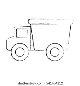 truck baby toy icon vector illustration design