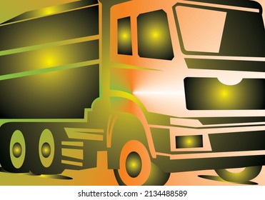 a truck background with gradient or mixed colors to make it look more beautiful
