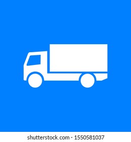 Truck and background as icon