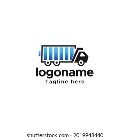 Truck Battery logo, Truck Battery logo, design vector template.