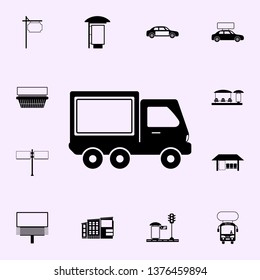 truck, billboard icon. Billboards icons universal set for web and mobile
