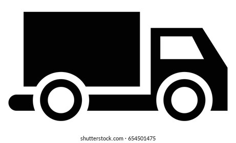 truck black icon vector