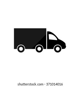 Truck  - black vector icon