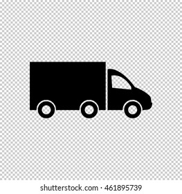 Truck  - black vector icon