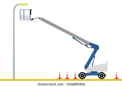 Truck Boom Lifts Telescopic  Articulating  builder equipment lamp Fix
