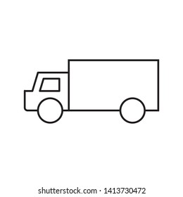 truck box icon vector template