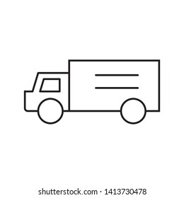 truck box icon vector template