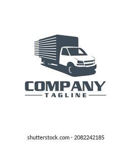 truck box vector logo black and white