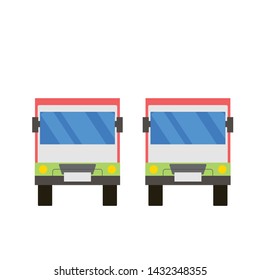 truck box viewing in front. - vector