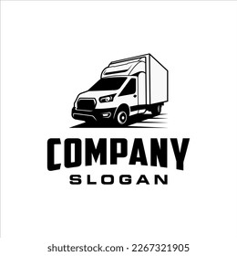 Truck boxes company logo with simple style design