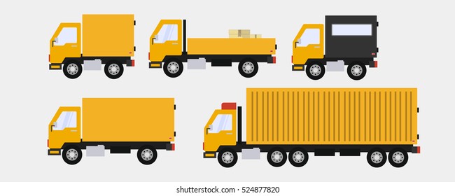 Truck - car cargo distribution for  shipping 