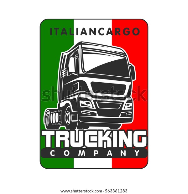 Truck car cargo\
italian freight logo template\
