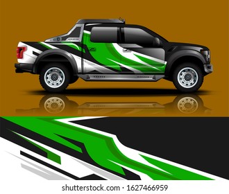 truck and car decal design vector kit. abstract background graphics