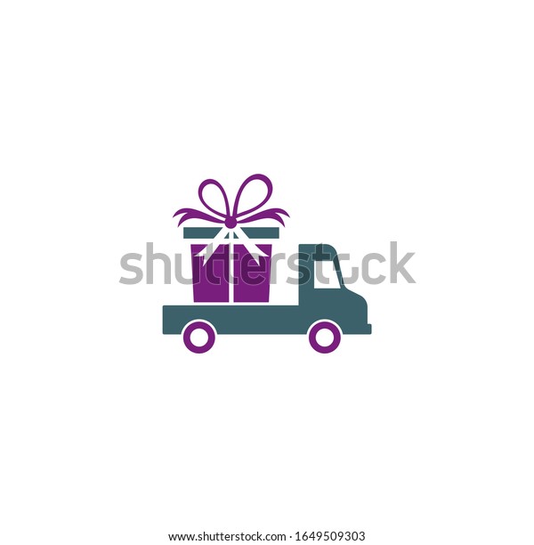 Truck car delivery logo vector design template\
with truck, car and speed symbol, fast delivery logo template.\
truck gift delivery\
logo.	