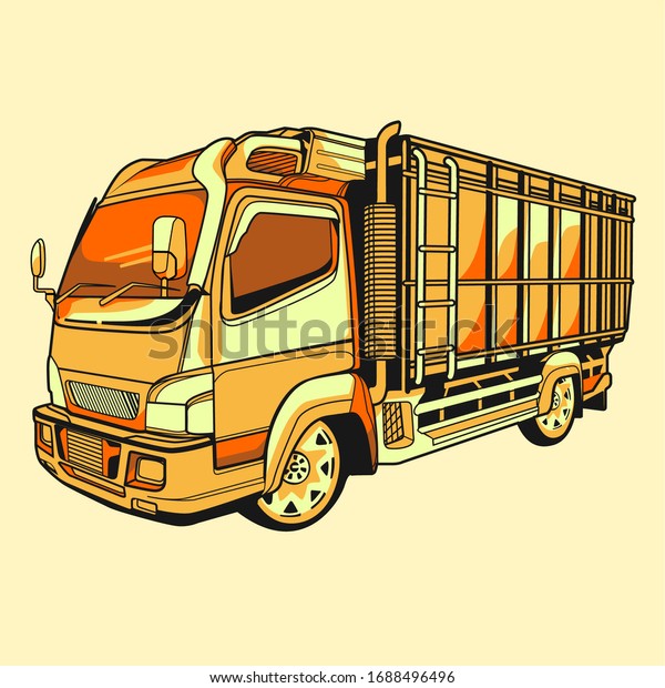Truck car delivery\
vector illustration