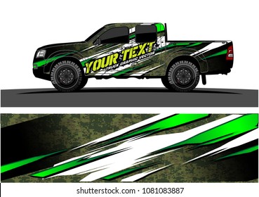 truck and car graphic vector. abstract lines with grunge background design for vehicle vinyl wrap 

