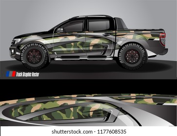 truck and car graphic vector. metallic  curved shape with grunge background design for vehicle vinyl wrap 