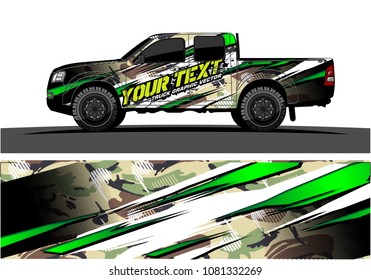 truck and car graphic vector. simple curved shape with grunge background design for vehicle vinyl wrap 