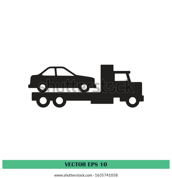 truck and car icon car delivery truck symbol design\
element vector eps10