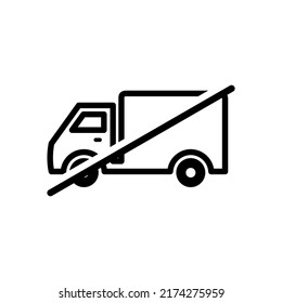 truck car icon vector illustration logo template for many purpose. Isolated on white background. unique style