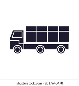 truck car icons symbol vector elements for infographic web