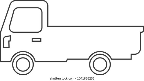 Truck Car outline icon