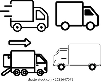 truck, car, transport, delivery, icon, transportation, van, vehicle, cargo, vector, lorry, illustration, auto, trailer, road, shipping, business, bus, traffic, automobile, symbol, cartoon, freight, wh