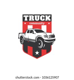 Truck Car Vector logo illustration