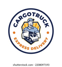 truck car vector logo image, top view. perfect for automotive businesses, auto repair shops, car washes and automotive companies