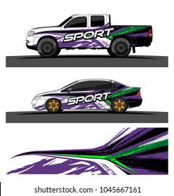 Truck, car, Vehicle and boat racing graphic background kit  for wrap and vinyl sticker