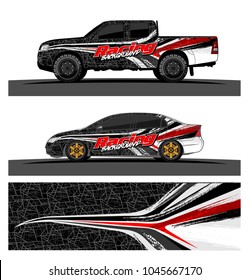 Truck, car, Vehicle and boat racing graphic background kit  for wrap and vinyl sticker