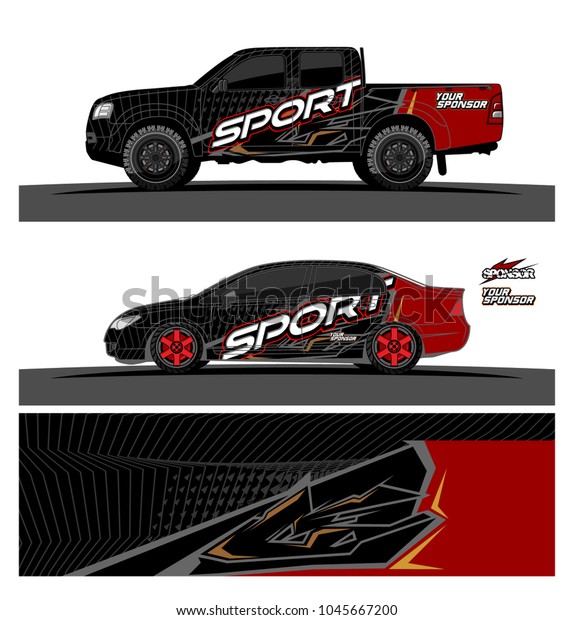 Truck, car, Vehicle and boat racing graphic
background kit  for wrap and vinyl
sticker