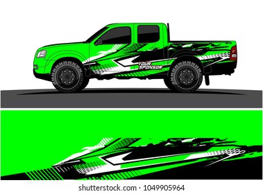 Truck, car And Vehicle racing graphic kit background for wrap and vinyl sticker