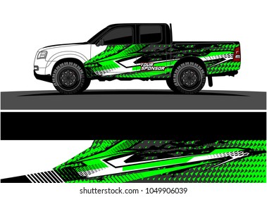 Truck, car And Vehicle racing graphic kit background for wrap and vinyl sticker
