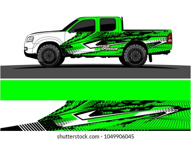 Truck, car And Vehicle racing graphic kit background for wrap and vinyl sticker