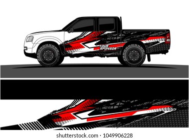 Truck, car And Vehicle racing graphic kit background for wrap and vinyl sticker