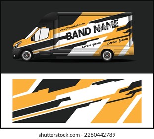 Truck car wrap illustration and Vector wrap design