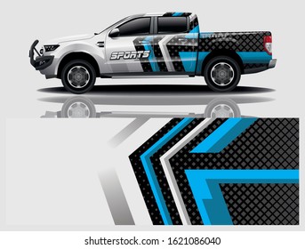 Truck car wrapping decal design