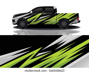 Truck car wrapping decal design