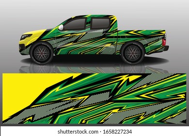 Truck car wrapping decal design