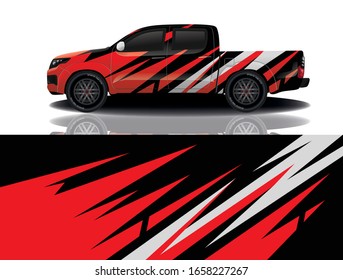 Truck car wrapping decal design