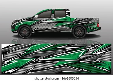 Truck car wrapping decal design